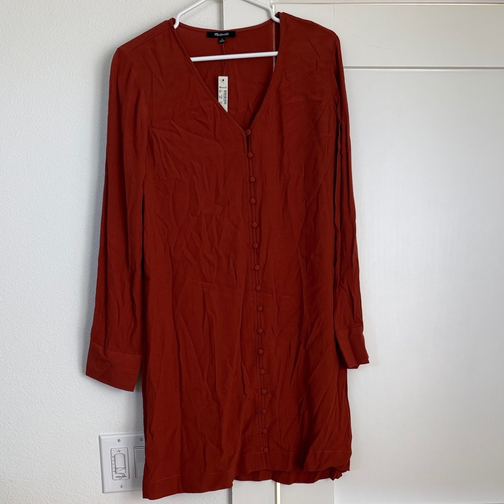 NWT Madewell longsleeve shift dress